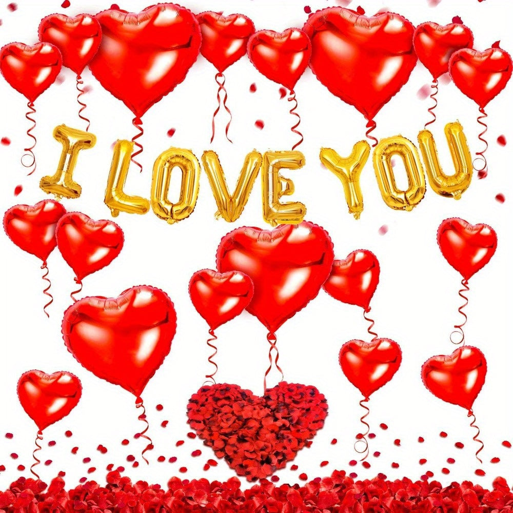Heart Shaped I LOVE YOU Balloons for Wedding Bridal Engagement Shower