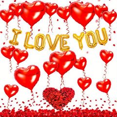 Heart Shaped I LOVE YOU Balloons for Wedding Bridal Engagement Shower