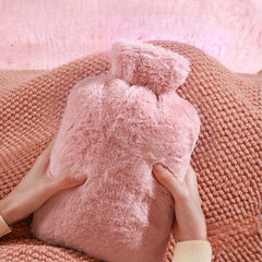 Plush Hand Warmer Water Bag Foot Warmer Waist Hot C