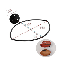 Rugby Display Rack Football Wall Rack for Living Room Bedroom