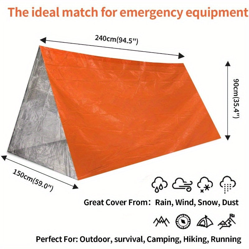 Emergency Shelter Tent Tear Resistant Windproof Waterproof