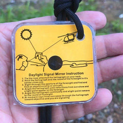 Outdoor Sunlight Signal Mirror SOS Survival Mirror