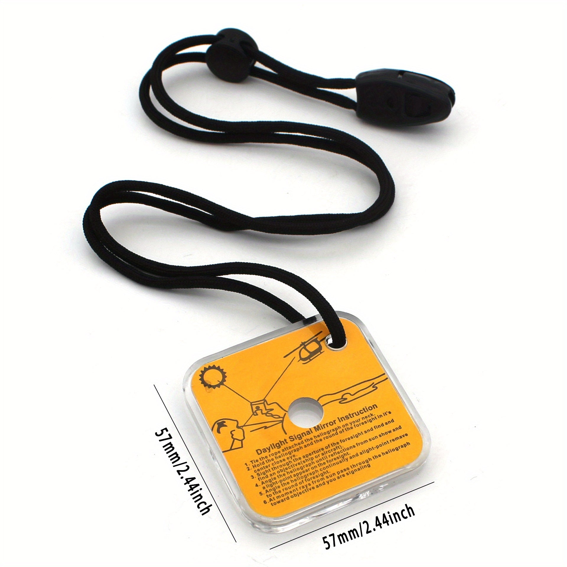 Outdoor Sunlight Signal Mirror SOS Survival Mirror