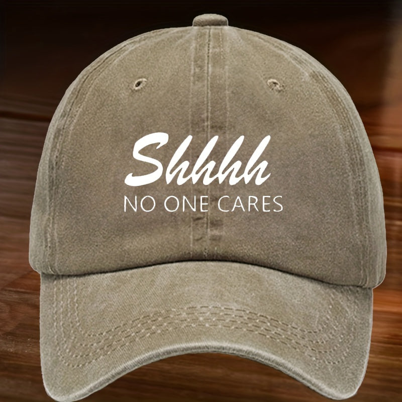 Casual Washed Letter Baseball Cap Sun Cap Outdoor Fishing Hiking Camping