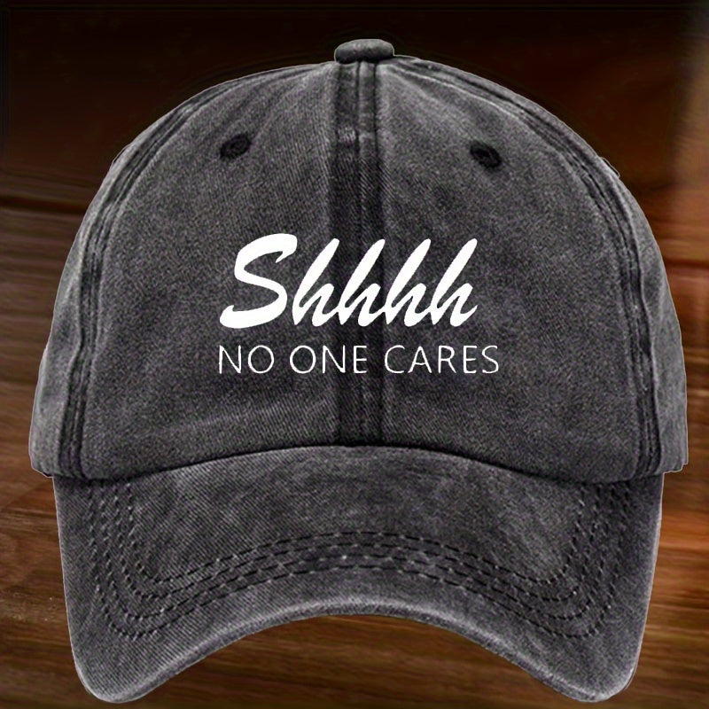 Casual Washed Letter Baseball Cap Sun Cap Outdoor Fishing Hiking Camping