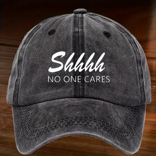 Casual Washed Letter Baseball Cap Sun Cap Outdoor Fishing Hiking Camping