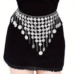 Sequins Coins Sweet Belly Dance Skirt Wrap