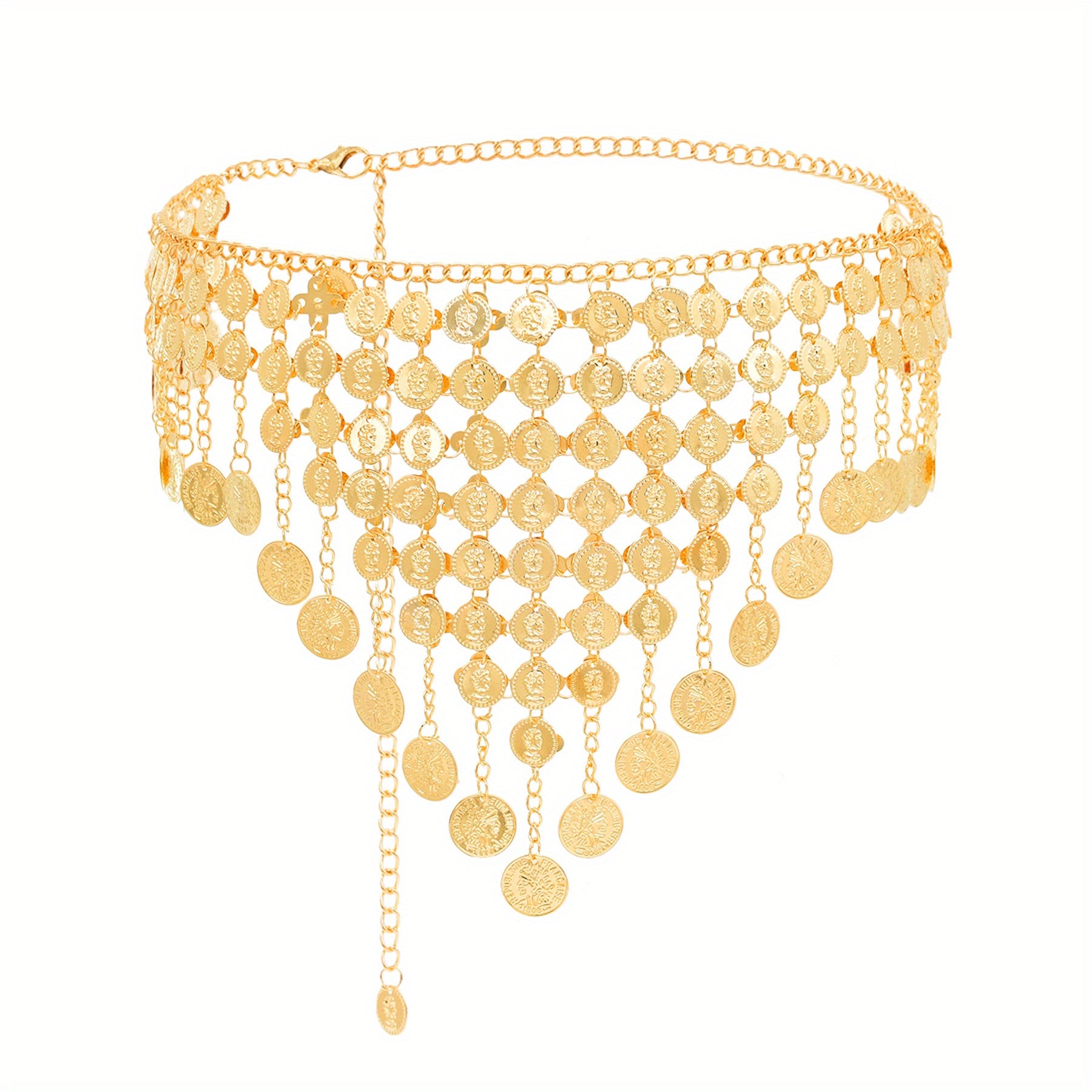 Sequins Coins Sweet Belly Dance Skirt Wrap