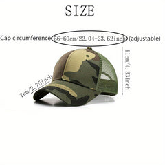 Adjustable Mesh Hat for Fishing Camping Hiking
