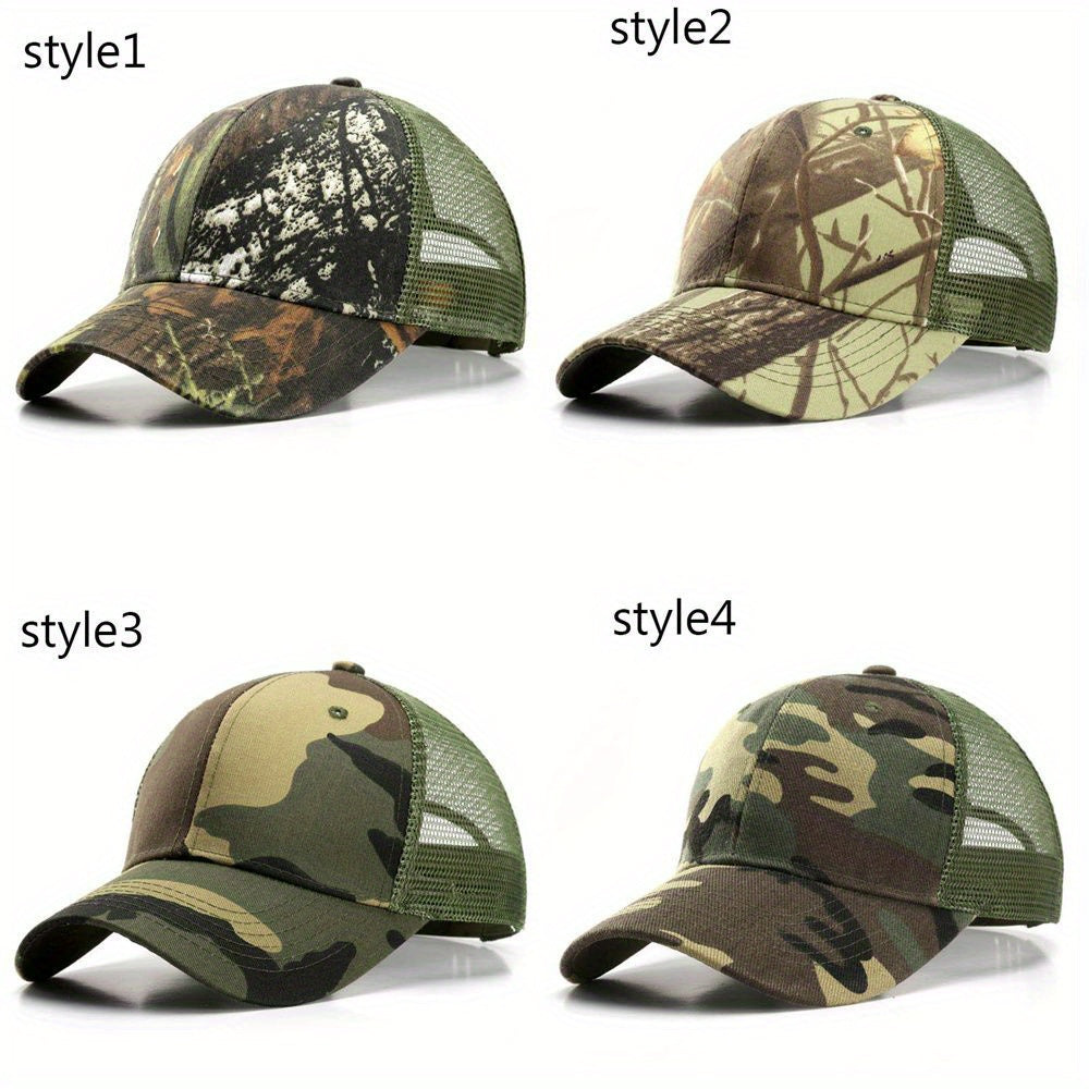 Adjustable Mesh Hat for Fishing Camping Hiking