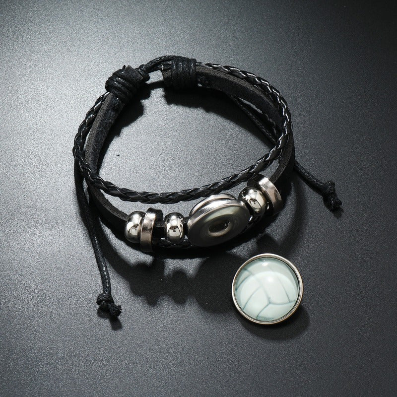 Volleyball Team Fans Bracelet - Hand Rope Souvenir