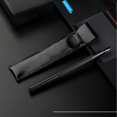 Soft PU Leather Pen Case Single Flip Pen Bag Steel Pen Protective Cover