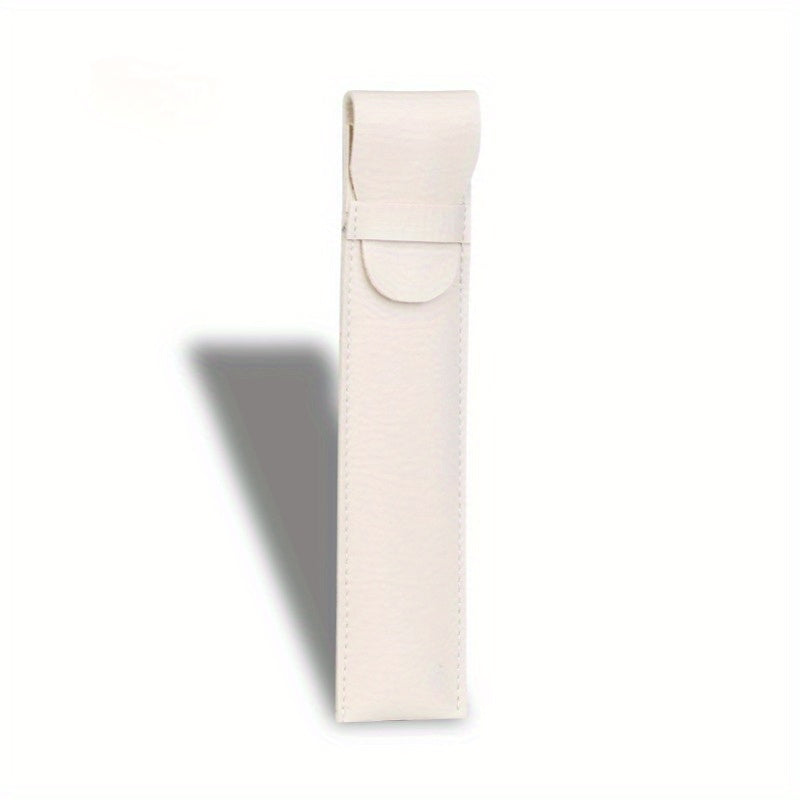 Soft PU Leather Pen Case Single Flip Pen Bag Steel Pen Protective Cover