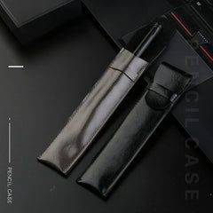 Soft PU Leather Pen Case Single Flip Pen Bag Steel Pen Protective Cover