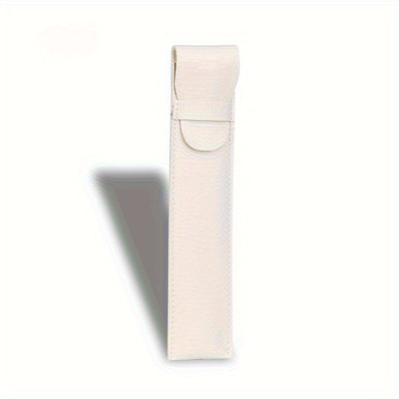 Soft PU Leather Pen Case Single Flip Pen Bag Steel Pen Protective Cover