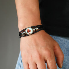 Custom Football Rugby Team Fans Hand Rope Bracelet