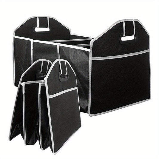 2pcs Car Trunk Storage Bag Foldable Cargo Storage Box Car Accessories