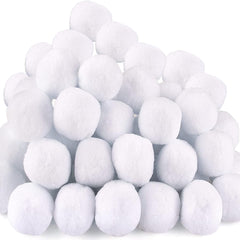 10pcs Plush Snowballs 2inch Christmas Snow Decorations Winter Family Games Balls