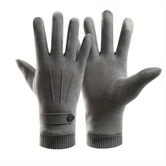 Winter Warm Gloves Thickened Velvet Cycling Gloves
