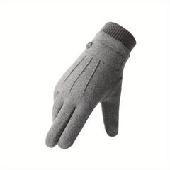 Winter Warm Gloves Thickened Velvet Cycling Gloves