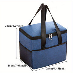8L Waterproof Insulated Bag Aluminum Foil Outdoor Picnic Bag