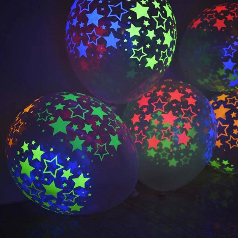 Luminous Polka Dots Latex Balloons Set for Anniversary