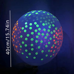 Luminous Polka Dots Latex Balloons Set for Anniversary