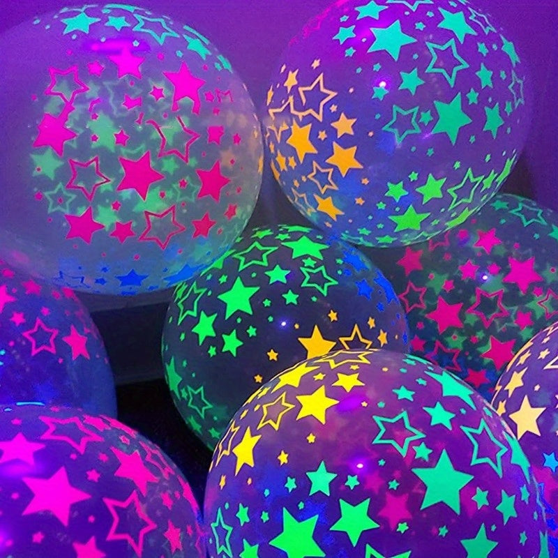 Luminous Polka Dots Latex Balloons Set for Anniversary