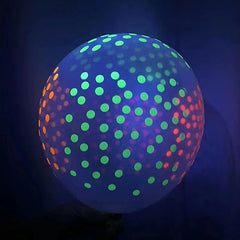 Luminous Polka Dots Latex Balloons Set for Anniversary