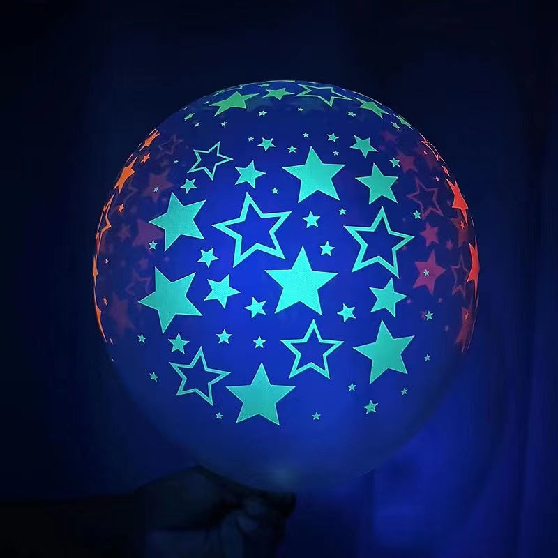 Luminous Polka Dots Latex Balloons Set for Anniversary