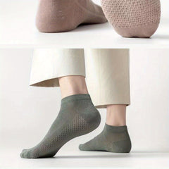 Thin Summer Breathable Ankle Socks Men's Casual Mesh Socks