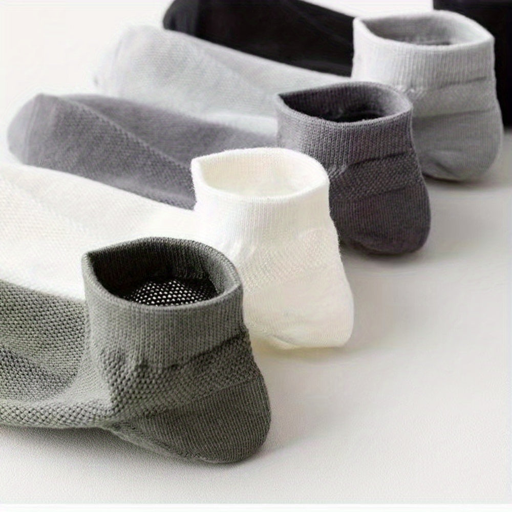 Thin Summer Breathable Ankle Socks Men's Casual Mesh Socks