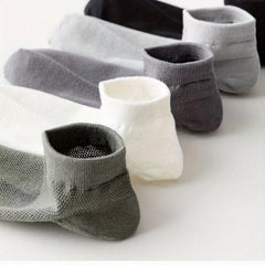 Thin Summer Breathable Ankle Socks Men's Casual Mesh Socks