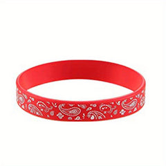 14 Pcs Graphic Silicone Bracelet Western Theme Elastic Wristband