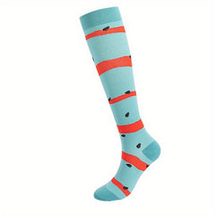 Funny Cartoon Striped Casual Socks for Men and Women