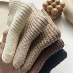 5 Pairs Casual Crew Socks for Autumn
