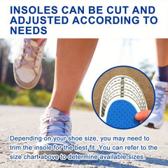 Cuttable Insoles Relieve Foot Discomfort Comfortable Sole Care Insoles