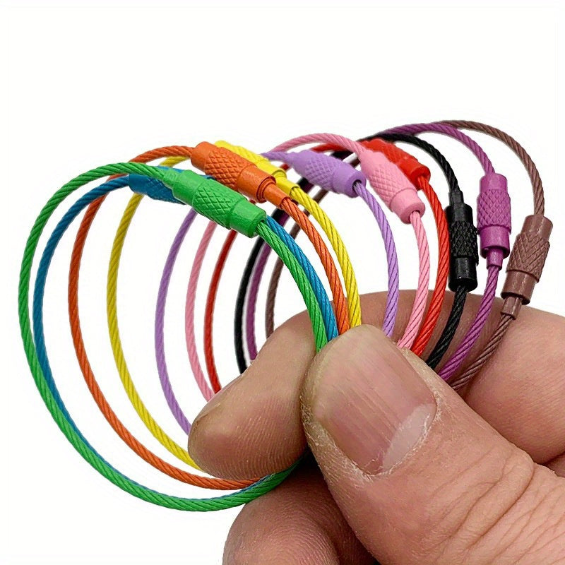 5pcs Steel Hook Buckle Keychain for Camping Hiking