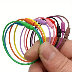 5pcs Steel Hook Buckle Keychain for Camping Hiking