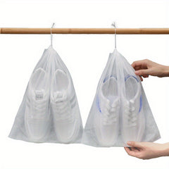 10pcs Shoe Drawstring Storage Bag Non Woven Fabric Dust Proof Shoe Bag
