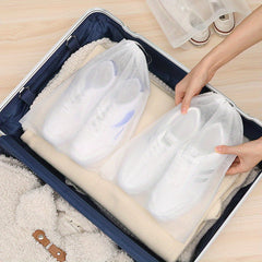10pcs Shoe Drawstring Storage Bag Non Woven Fabric Dust Proof Shoe Bag