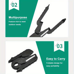 Portable Folding Plier Stainless Steel for Camping Picnic Cycling
