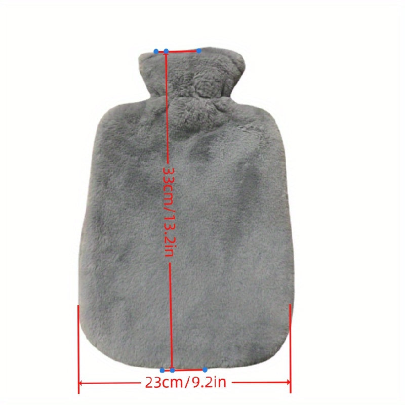 Rabbit Fur Hot Water Bag Hand Warmer PVC Large Capacity