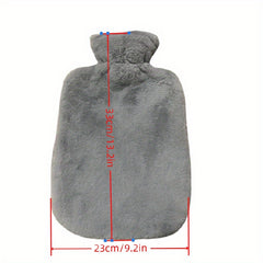 Rabbit Fur Hot Water Bag Hand Warmer PVC Large Capacity