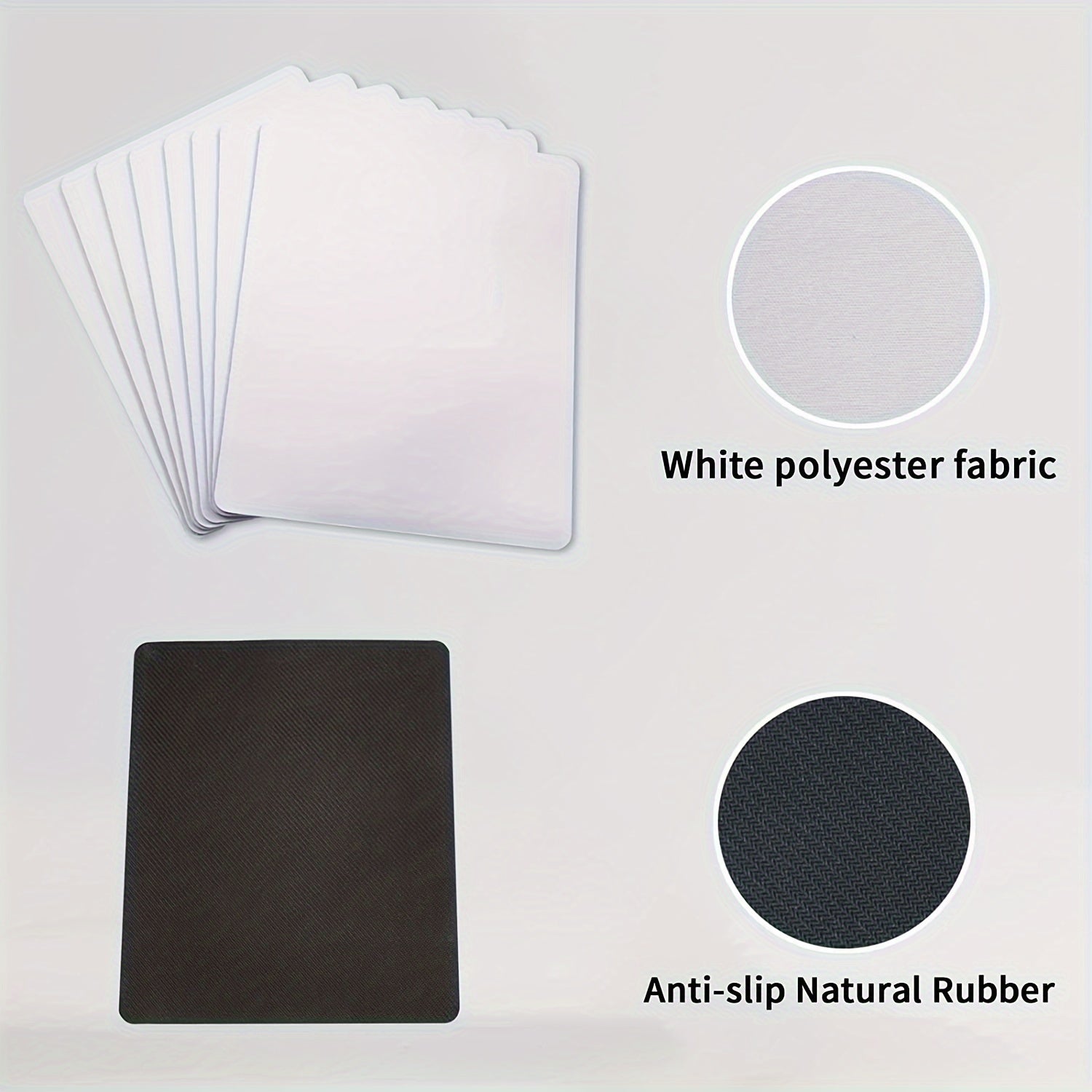 Sublimation Mouse Pad Blanks for Heat Press Printing Crafts - Pack of 10 or 20