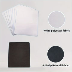 Sublimation Mouse Pad Blanks for Heat Press Printing Crafts - Pack of 10 or 20