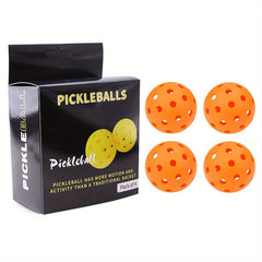 4pcs 40 Holes 74mm Colorful Pickleball High Elasticity