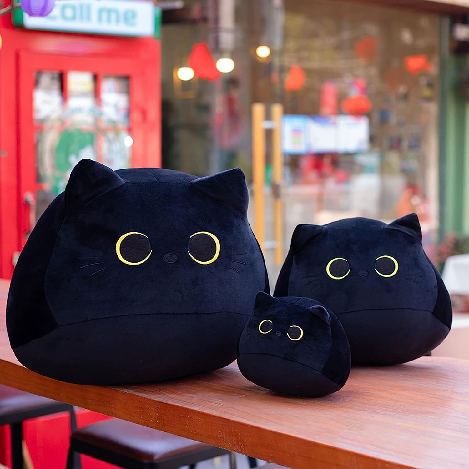 Cat Plush Toy Pillow Soft & Cuddly Stuffed Animal Gift for Cat & Friends