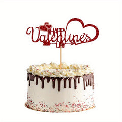 7pcs Valentines Cake Toppers Acrylic Cupcake Toppers Party Decoration
