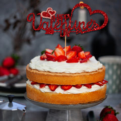 7pcs Valentines Cake Toppers Acrylic Cupcake Toppers Party Decoration